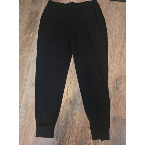 Athleta Lot of 2 Black Burgundy Lightweight Tencel Blend Lounge PJ Pants M - Picture 3 of 16